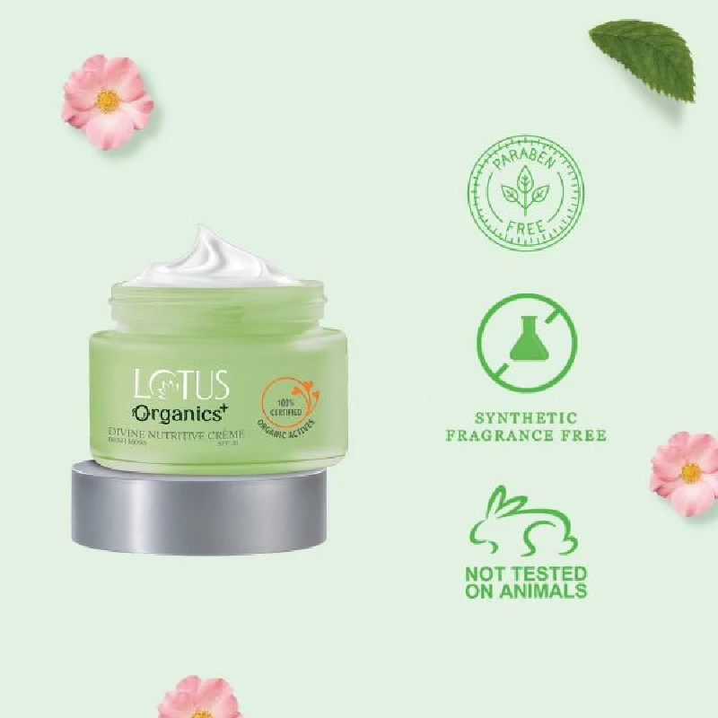 Lotus Organics Divine Nutritive Creme SPF 20, 50 g-5.webp